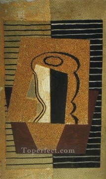 glass wine Painting - Glass 2 1914 Pablo Picasso